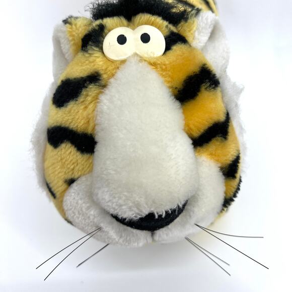 Squeezems Plush Tiger Vintage 1987 Korea Fundamental Zoo **No Sound** - Picture 10 of 10